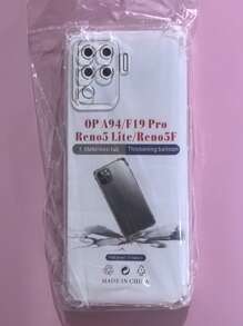 Transparent Four-Corner Anti-Fall Protective Case, Applicable For OPPO/OnePlus Series Smartphones, Transparent Four-Corner Anti-Fall Phone Case, Phone Case, Phone Protective Cover, Phone Shell, Phone Cover, Anti-Drop Phone Case, Transparent Phone Case, Minimalist Phone Case, Solid Color Phone Case, Transparent Phone Case, TPU Anti-Fall Phone Case (Military-Grade Anti-Drop)