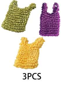 1 pieza Bolsa de compras mágica con pliegues de burbujas en 34 estilos, multifuncional y lavable a máquina para viajes y tareas diarias, puede cargar aproximadamente 7 kg