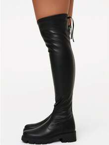 Women's Over-The-Knee Boots In Stretch Napa Leather | Black - 34 To 42 - 黑色 - 查看 4