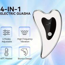 USB Rechargeable Electric Face & Neck Massager, 650mAh Lithium Battery, Multi-Functional Beauty Tool For Women, Heart-Shaped Ergonomic Design, Facial Massage Device