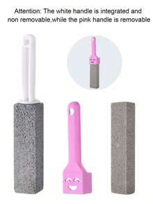 Pumice Toilet Cleaning Stone Brush, Powerful Stain Removal, Can Remove Stains, Hard Water Scale, Rust And More. Suitable For Cleaning Toilets, Removing Toilet Limescale, Sinks And Bathtubs. - Multicolor - View 9