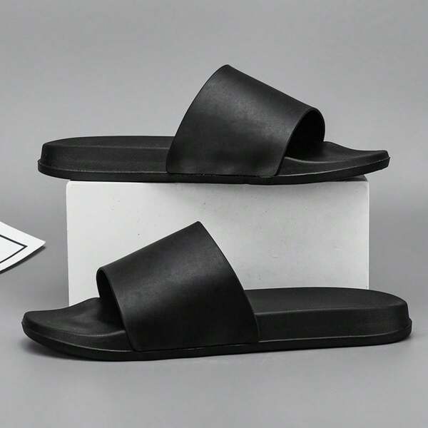 1 Paio di nuove ciabatte leggere da uomo, sandali casual versatili slip-on da uomo, adatti per spiaggia/esterno/interno, camera da letto, bagno, design unisex