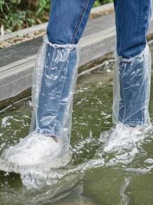 Wasserdichte Regenschuhe für Reisen, perfekt für Regentage. Diese elastischen wasserdichten Regenschuhe können mit Regenmantel oder Regenschirm getragen werden. Diese unisex Einweg-Wasserschutzüberzüge sind rutschfest und eignen sich für Gartenarbeit, Motorradfahren, Radfahren und andere Aktivitäten bei Regen.