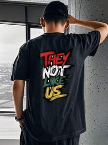 Áo thun ngắn tay cổ tròn in hình phong cách thường ngày cho bé trai, thích hợp mặc đi học mùa hè, quần áo trẻ em - Áo thun in chữ tiếng Anh cá tính, mang lại niềm vui cho mọi trẻ em! Áo thun in hình, quần áo trẻ em cho bé trai. - màu đen - Xem 8