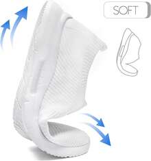 Mens Slip On Shoes Tennis Sports Sneakers Lightweight Casual Dress Summer Beach Slippers-2025 - 黑色 - 查看 6