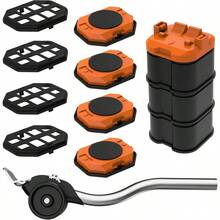 Furniture Lift Mover Tool Heavy Duty Furniture Lifter And Movers Set With Sliders Easily Move Heavy Items On Hardwood Flooring And Carpet Orange