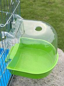 Baño de pájaros grande y transparente, adecuado para cacatúas, loros, periquitos, inseparables, accesorios de baño - Multicolor - Ver 11