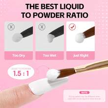 COSCELIA Acrylic Nail Kit With Drill Nail Kit Acrylic Set For Beginners With Everything Gel Polish UV Light Decorations For Home Salon Gift Set - Hoa trà Lucy - Xem 8