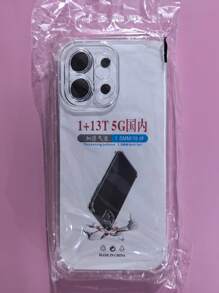 Transparent Four-Corner Anti-Fall Protective Case, Applicable For OPPO/OnePlus Series Smartphones, Transparent Four-Corner Anti-Fall Phone Case, Phone Case, Phone Protective Cover, Phone Shell, Phone Cover, Anti-Drop Phone Case, Transparent Phone Case, Minimalist Phone Case, Solid Color Phone Case, Transparent Phone Case, TPU Anti-Fall Phone Case (Military-Grade Anti-Drop)