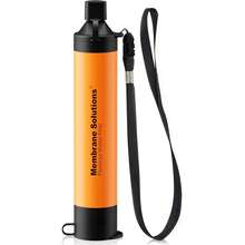 Water Filter Straw Portable Survival Filtering System For Drinking, Hiking, Camping, And Emergency Preparedness - Orange - View 11