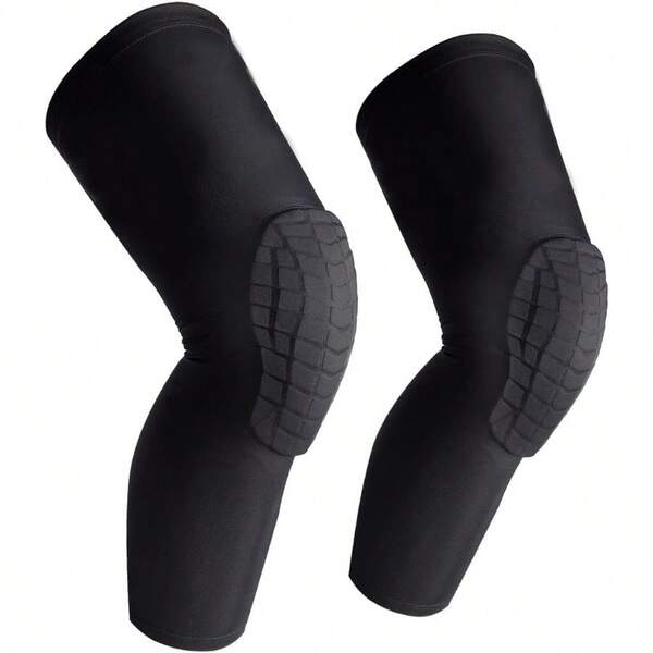 [Upgrade Version Basketball Knee Pads Compression Adult EVA Pads Crashproof Volleyball Long Leg Knee Sleeves Protector Gear