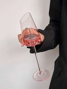 1 件法国限量版浪漫粉色香槟杯，高端起泡酒杯，复古高脚杯 - 粉色 - 查看 11