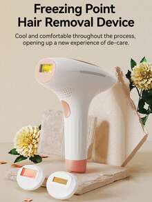 YTWO 8 级能量激光脱毛仪，永久无痛脱毛，适用于面部、腋下、比基尼线、四肢、手臂、腿部，自动和手动模式，使皮肤光滑，激光脱毛机，配有 2 个小灯头 - 英規插(220-240V) - 查看 2