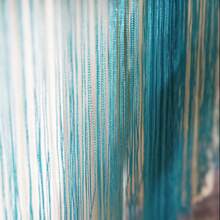 1 rèm dây rộng 300cm x cao 250cm, ngăn phòng, trang trí tiệc cưới, quán cà phê, nhà hàng, chống ruồi - Màu xanh ngọc - Xem 6