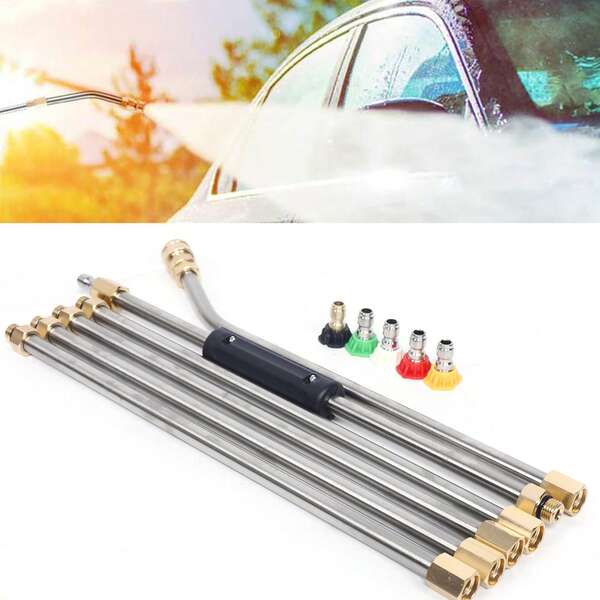 High Pressure Washer Wand Extension Set, Pressure Washer Extension Wand, 1/4 Quick Connect Power Washer Lance With Spray Nozzle Tips