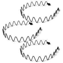 1件男女通用光滑后梳发带，户外运动时尚双马尾发带/永不掉漆金属头扣夹，适合男士长发、辫子和其他发型 - 大波浪休闲头饰、发带、发箍发箍发饰