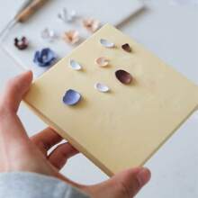 1 Piece 10*10cm Super Large Petal Soft Pad, Non-Stick And Non-Adhesive, Soft Clay Flower Making Tool - Pink - View 12