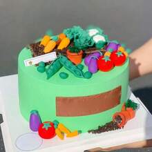 Silicone Fruits Vegetables Mold For Cake Decorating Cupcake Topper Gum Paste Polymer Clay Set Of 3