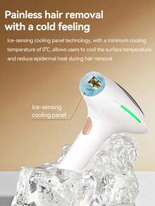 YTWO 8 级能量激光脱毛仪，永久无痛脱毛，适用于面部、腋下、比基尼线、四肢、手臂、腿部，自动和手动模式，使皮肤光滑，激光脱毛机，配有 2 个小灯头 - 英規插(220-240V) - 查看 8