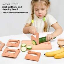 木制儿童刀烹饪玩具仿真刀切水果蔬菜儿童厨房过家家玩具蒙特梭利教育 - 廚房木刀 - 查看 10