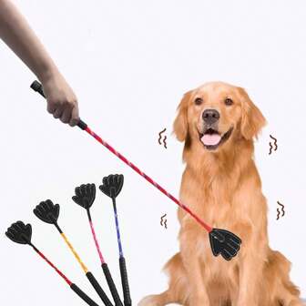 1pc Random Color Pet Training Clicker Stick, Soft PU Non-Harmful Dog Training Stick, Pet Behavior Correction Management Tool