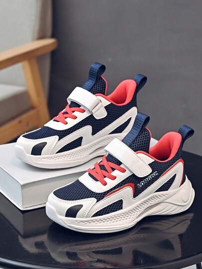 LONGDUIZHANG 1双双面网面透气软底耐磨运动鞋，男女童户外休闲步行跑步运动鞋，适合青少年女孩户外休闲步行、休闲鞋、篮球鞋