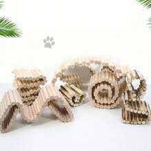 Hamster Habitat Accessories Multiple Size Wooden Bridge Cage Hamster Bendable Fence For Small Animals Climbing