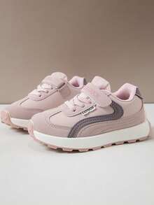 1双儿童运动鞋，2025年春秋季，男童休闲运动鞋，新款低帮女童白色休闲鞋，软底百搭运动鞋 - 粉色 - 查看 2