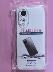 Transparent Four-Corner Anti-Fall Protective Case, Applicable For OPPO/OnePlus Series Smartphones, Transparent Four-Corner Anti-Fall Phone Case, Phone Case, Phone Protective Cover, Phone Shell, Phone Cover, Anti-Drop Phone Case, Transparent Phone Case, Minimalist Phone Case, Solid Color Phone Case, Transparent Phone Case, TPU Anti-Fall Phone Case (Military-Grade Anti-Drop)