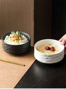 1pc Creative Rock Texture Bowl, Household Rice Bowl & Dessert Bowl - Multicolor - View 8