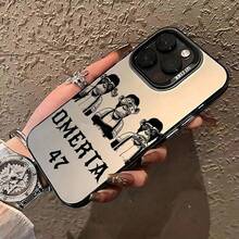 1pc Fashion Gorilla OMERTA Matte Black Full Body Shockproof Phone Case Compatible With Apple 17/17 Pro Max, 16 Pro Max/16 Plus/16 Pro/16/15 Pro