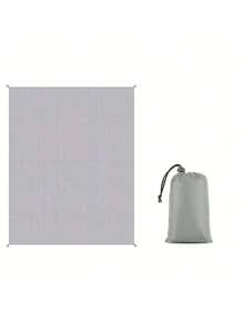 1pc Small Grid Beach Blanket, Oversized And Lightweight Pocket Sand Proof Blanket, Suitable For Large Picnic Mats On The Beach, Essential For Travel And Camping