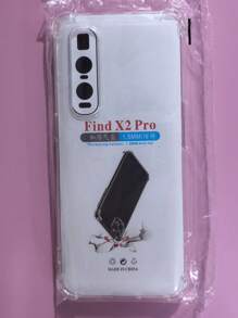 Transparent Four-Corner Anti-Fall Protective Case, Applicable For OPPO/OnePlus Series Smartphones, Transparent Four-Corner Anti-Fall Phone Case, Phone Case, Phone Protective Cover, Phone Shell, Phone Cover, Anti-Drop Phone Case, Transparent Phone Case, Minimalist Phone Case, Solid Color Phone Case, Transparent Phone Case, TPU Anti-Fall Phone Case (Military-Grade Anti-Drop)