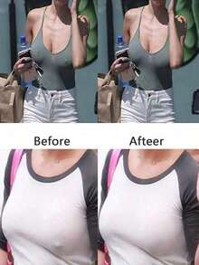 4 peças Capa Silicone para Elevação dos Seios, Bra Invisível, Reutilizável e Sem Alças