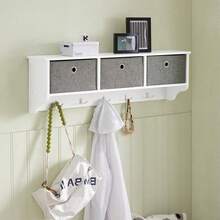 SoBuy Wall Coat Rack FRG282-W - 白色 - 查看 7