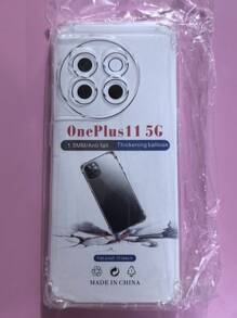 Transparent Four-Corner Anti-Fall Protective Case, Applicable For OPPO/OnePlus Series Smartphones, Transparent Four-Corner Anti-Fall Phone Case, Phone Case, Phone Protective Cover, Phone Shell, Phone Cover, Anti-Drop Phone Case, Transparent Phone Case, Minimalist Phone Case, Solid Color Phone Case, Transparent Phone Case, TPU Anti-Fall Phone Case (Military-Grade Anti-Drop)