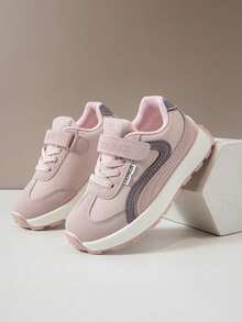 1双儿童运动鞋，2025年春秋季，男童休闲运动鞋，新款低帮女童白色休闲鞋，软底百搭运动鞋 - 粉色 - 查看 6