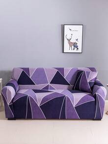 1 件印花弹力沙发套防脏现代沙发套简约风格沙发套装适用于客厅卧室户外沙发保护套 L 形组合躺椅 1/2/3/4 座靠垫套家居装饰沙发沙发 - 紫色 - 查看 4