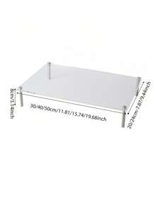 1 件亚克力透明笔记本电脑支架，台式显示器支架，适用于宿舍、办公室