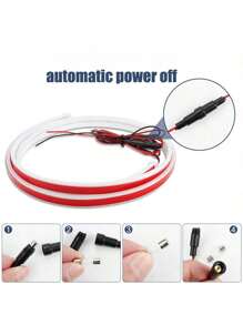 Super Bright Led Car Hood Daytime Running Light Strip Scan Lighting Decoration Auto Ambient Neon Lamp Atmosphere Backlight 12V