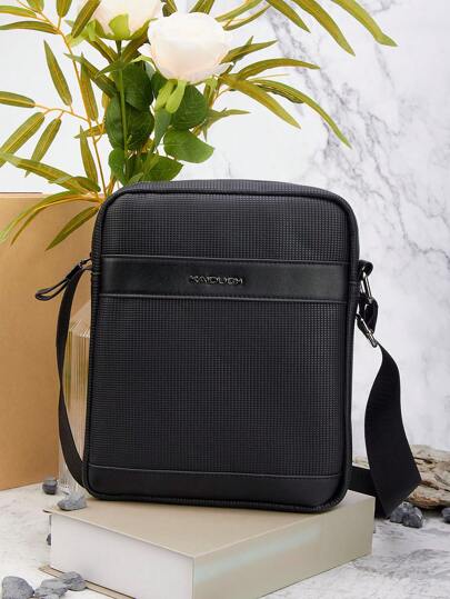 HOVI'S Simple Casual Flap Crossbody Bag Business Work Commuter Portable Shoulder Bag Messenger Bag Travel Travel Lightweight Large Capacity Satchel Bag Sling Bag Men's Crossbody Bag