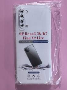 Transparent Four-Corner Anti-Fall Protective Case, Applicable For OPPO/OnePlus Series Smartphones, Transparent Four-Corner Anti-Fall Phone Case, Phone Case, Phone Protective Cover, Phone Shell, Phone Cover, Anti-Drop Phone Case, Transparent Phone Case, Minimalist Phone Case, Solid Color Phone Case, Transparent Phone Case, TPU Anti-Fall Phone Case (Military-Grade Anti-Drop)