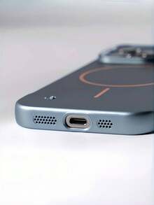 适用于 Air 17/16/15/14/13/12/11 Pro Max Plus 的新款奢华金属漆磁吸无线充电保护壳,超薄无边框散热保护套 - 淺藍色 - 查看 8