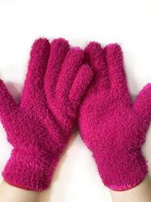 1Pair Microfiber Warm Cleaning Gloves - Coral Fleece Stretchable Breathable Housework Gloves, Cycling Gloves, For Gardening, Kitchen, Car Washing, Boat, RV, Pool & Home Surfaces Cleaning - Plant Dusting, Leaf Removal, Gentle Dust Absorption, Washable, Essential Household Cleaning Gloves Perfect For Christmas, Best For Thanksgiving, Durable Gloves - Multicolor - View 18