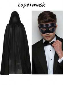 2pcs Black Lace Masquerade Masks For Couples - Elegant Plastic Venetian Party Ball Masks For Carnival, Halloween, And Costume Parties, Costume Party Accessories