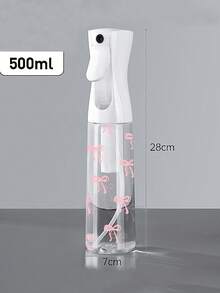 Bow Tie Pattern Clear PET Refillable Travel Spray Bottle, Multi-Purpose Fine Mist Spray Bottle For Travel And Business Trip,Makeup Remover Dispenser, Reusable Hair Spray Bottle, Continuous Water Mister, For Hair Styling, Cleaning, Plants, Facial Moisturizingtravel Essentials Vacation Holiday Travel Bottles
