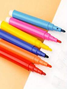 30pcs/Set Mini Marker Pens, 6/12 Colors, Portable, Suitable For Painting, Coloring, Marking, And Note-Taking