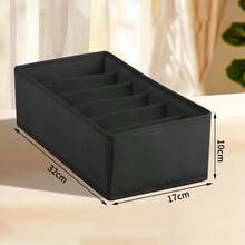 Four Piece Drawer Organizer Divider Foldable Closet Storage Organizer Basket And Fabric Organizer Box, Used For Storing Clothes, Underwear, Bras, Ties, Accessories, Socks
