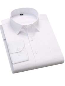 4pcs Men Suit Blazer Jacket Vest Pants Shirt, Closure Collar Two Button Pinstripe Men Elegant Attire For Wedding Banquet Dinner Various Formal Occasions - 藕粉色 - 查看 6