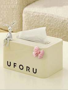 1pc Paper Towel Holder Box, High-End Home Kitchen Bathroom Tissue Box, Multifunctional Spring-Loaded Tissue Box For Living Room Coffee Table